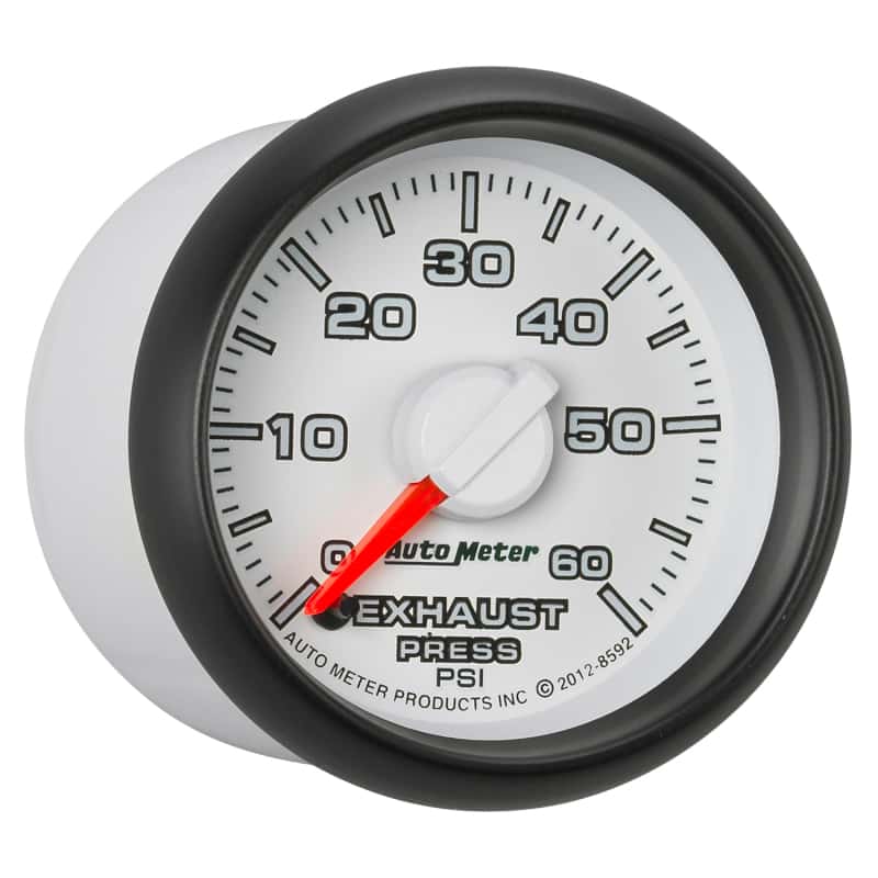 AutoMeter — AutoMeter Gauge Exhaust Press. 2-1/16in. 60PSI Stepper Motor Ram Gen 3 Factory Match
2-1/16" EXHAUST PRES - view 11