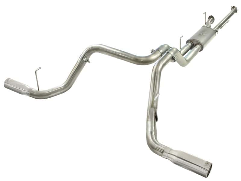 aFe — aFe MACHForce XP 2-1/2in to 3in 409 SS Cat-Back Exhaust w/ Polished Tips 10-17 Toyota Tundra V8 5.7L
Cat-Back Exhaust - view 1