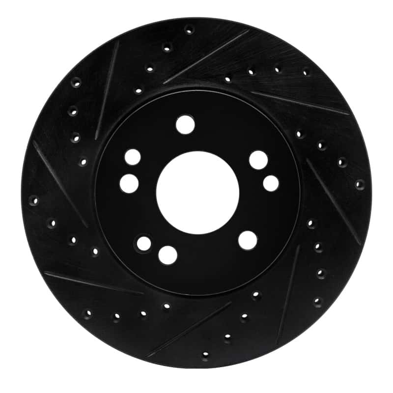 R1 Concepts — R1 90-95 Mercedes-Benz E320 Front Left Drilled & Slotted Black Brake Rotor
R1 Brake Rotor Drill - view 1