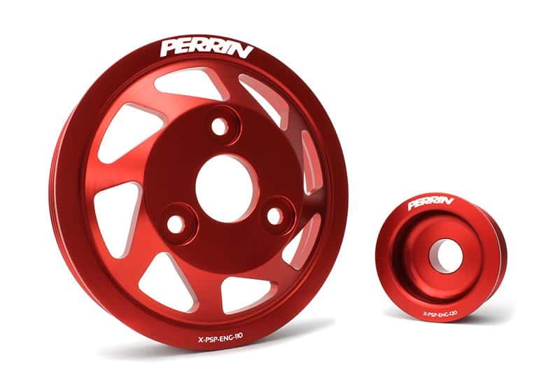 Perrin Performance — PERRIN 15-21 Subaru WRX / 18-20 Crosstrek / 14-18 FXT Lightweight Water Pump Pulley - Blk - view 6