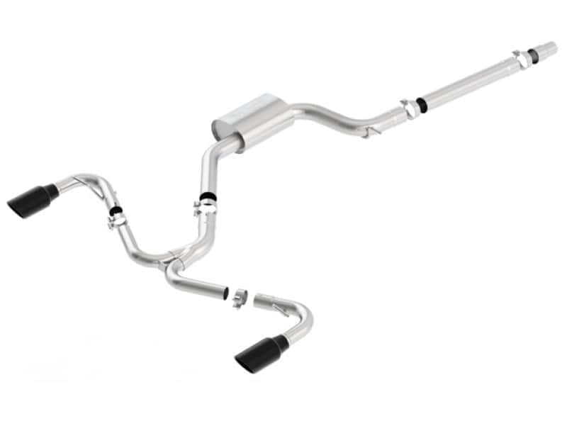 Borla — Borla 2018 Volkswagen GTI (MK7.5) 2.0T AT/MT SS S-Type Catback Exhaust w/Black Chrome Tips
Cat-Back™ - view 1