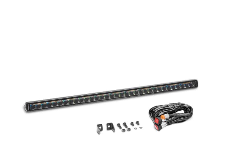 Go Rhino — Go Rhino Xplor Blackout Combo Series Sgl Row LED Light Bar w/Amber (Side/Track Mount) 31.5in. - Blk
BLKOUT - 30"LightBar - view 2