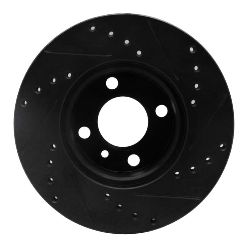 R1 Concepts — R1 76-77 BMW 320I (USA/Canada) Front Left Drilled & Slotted Black Brake Rotor
R1 Brake Rotor Drill - view 5