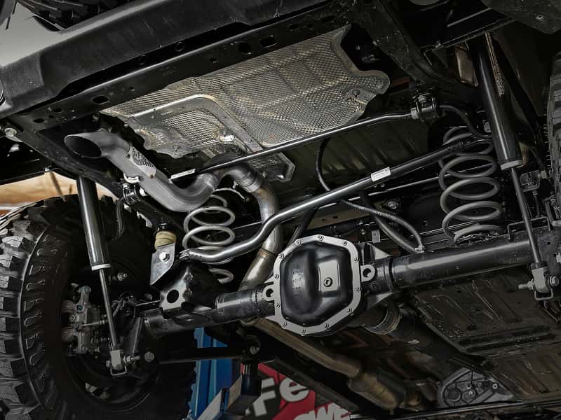 aFe — aFe MACH Force-Xp Axle-Back Exhaust System w/No Tip 18-20 Jeep Wrangler L4-2.0T / V6-3.6L
Axle-Back Exhaust - view 3