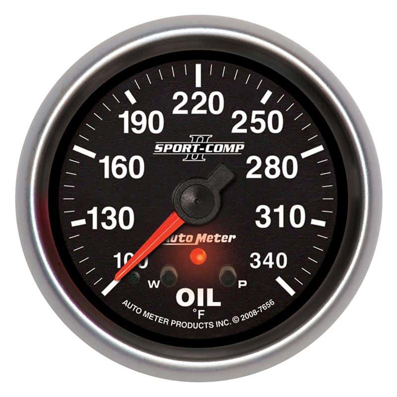 AutoMeter — AutoMeter Gauge Oil Temp 2-5/8in. 340 Deg. F Stepper Motor W/ Peak & Warn Sport-Comp II
2-5/8" OIL TEMP, 100 - view 2