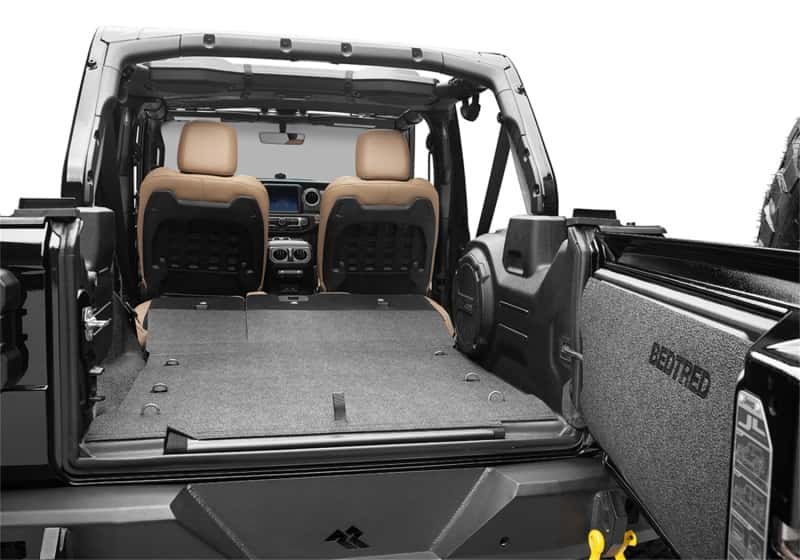 BedRug — BedRug 18-23 Jeep Wrangler JL BedTred 4 Door 6 PC Rear Kit w/ Gap Hider - view 3