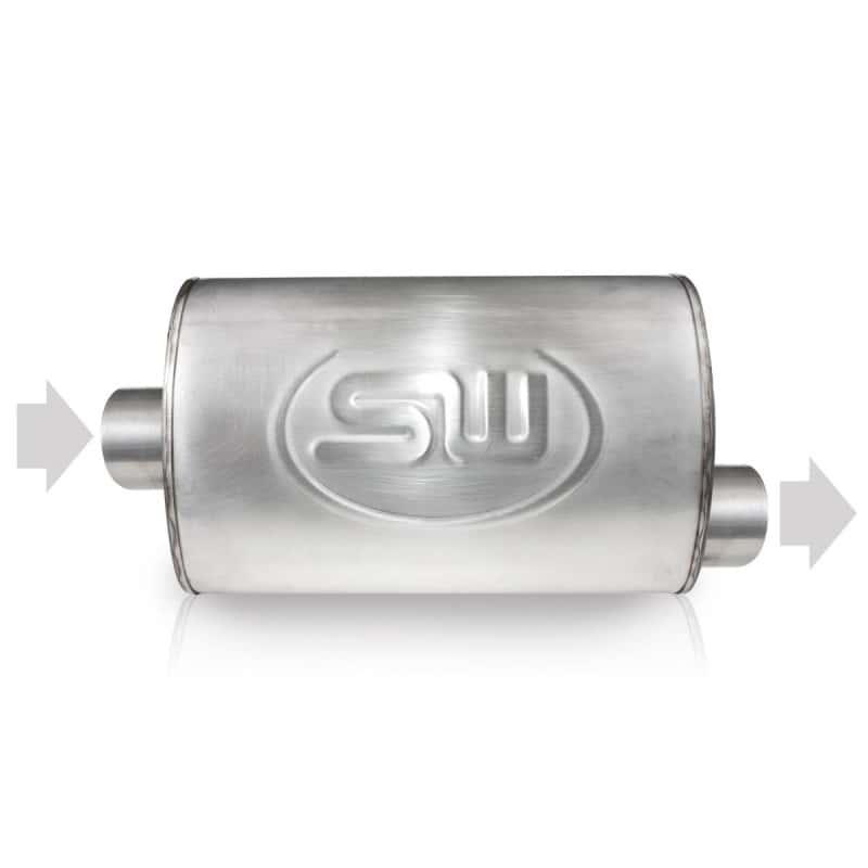 Stainless Works — Stainless Works 2.25in ID CENTER INLET/ 2.25in OD OFFSET OUTLET 5inX9in - view 1