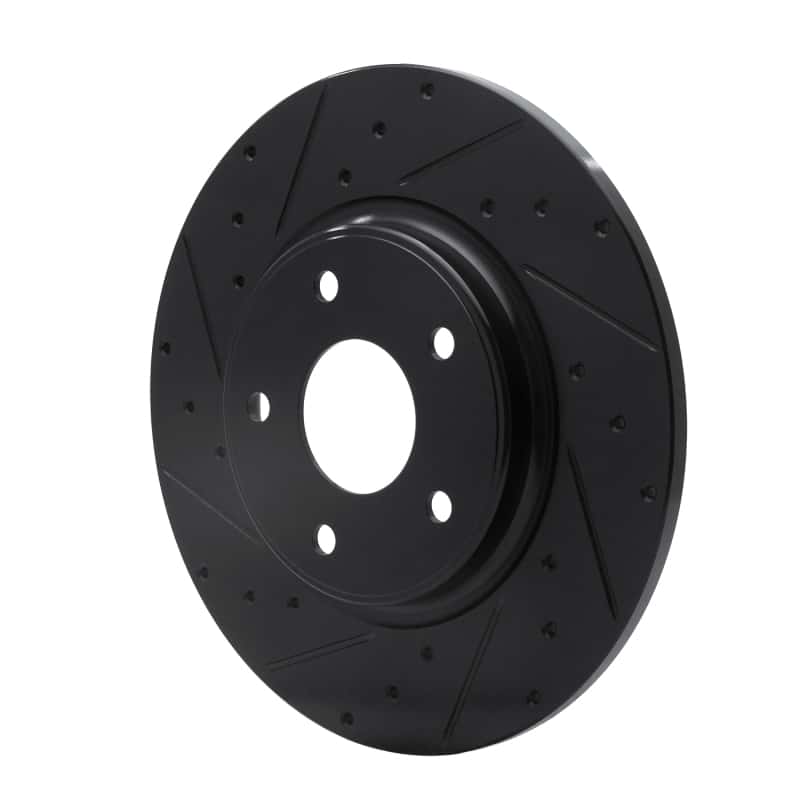 R1 Concepts — R1 12-20 Chrysler Town & Country Rear Left Drilled & Slotted Black Brake Rotor
R1 Brake Rotor Drill - view 2