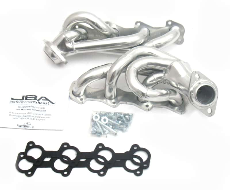 JBA — JBA 97-03 Ford F-150 5.4L 2V 1-1/2in Primary Silver Ctd Cat4Ward Header
Exhaust Header - view 1