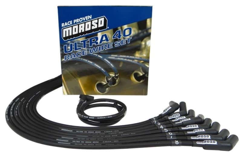 Moroso — Moroso Chevrolet Big Block Ignition Wire Set - Ultra 40 - Unsleeved - HEI - 135 Degree - Black - view 1