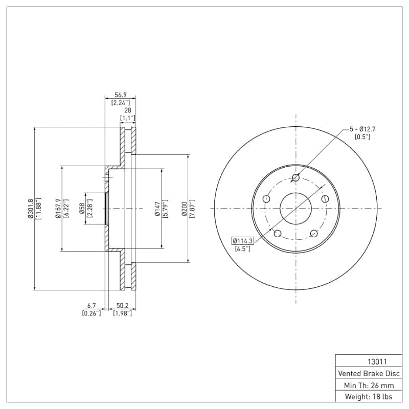 DFC — DFC 92-97 Subaru SVX Front Brake Rotor
DFC Brake Rotor - view 6