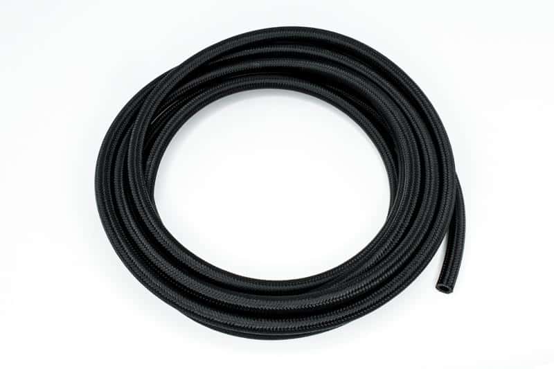 DeatschWerks — DeatschWerks 6AN Black Nylon Braided CPE Hose 20 Feet - view 2
