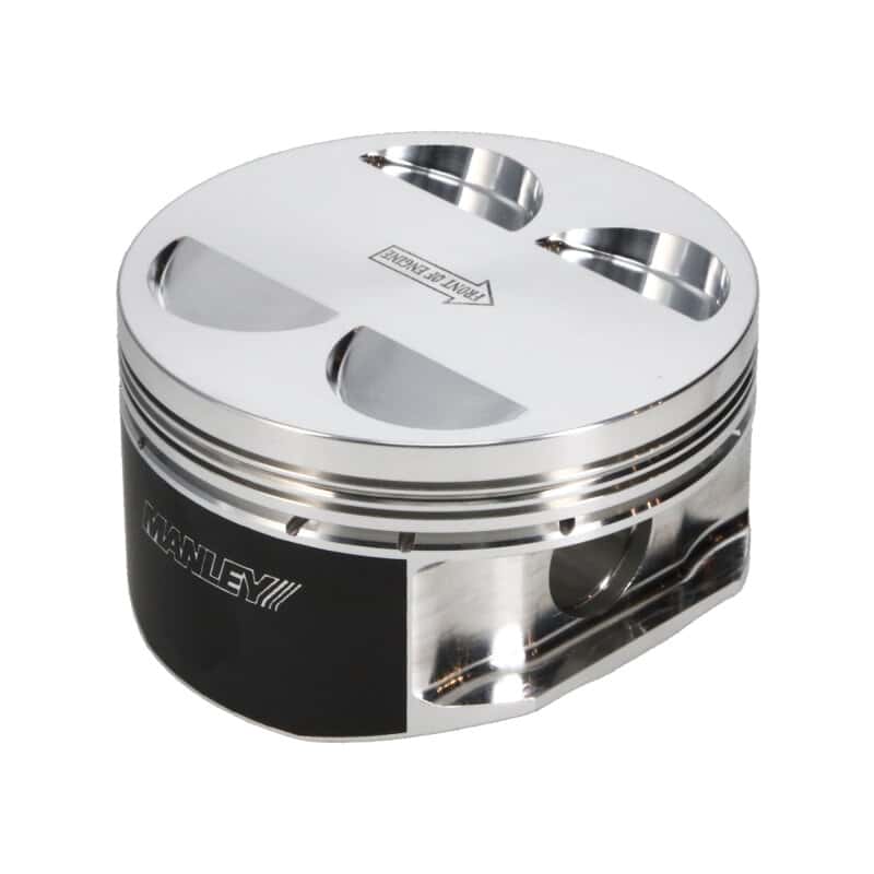 Manley Performance — Manley Nissan GT-R 3.8L VR38DETT 99mm Bore 9.8:1 CR -2cc Dish Extreme Duty Piston Set w/ Rings
Piston Set - view 4