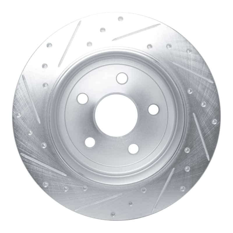 R1 Concepts — R1 2011-2022 Dodge Durango Rear Right Drilled & Slotted Silver Brake Rotor
R1 Brake Rotor Drill - view 5