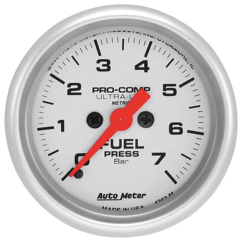 AutoMeter — AutoMeter Gauge Fuel Pressure 2-1/16in. 7 Bar Electric Ultra-Lite
2" FUEL PRESS, 0-7 B - view 2