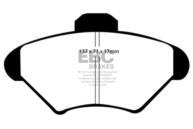 EBC — EBC 94-98 Ford Mustang 3.8 Bluestuff Front Brake Pads
Disc Brake Pad - view 4