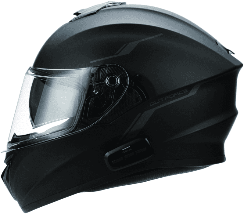 Sena Technologies — Sena Technologies Outforce Full Face Bluetooth Helmet Matte Black - Small - view 5