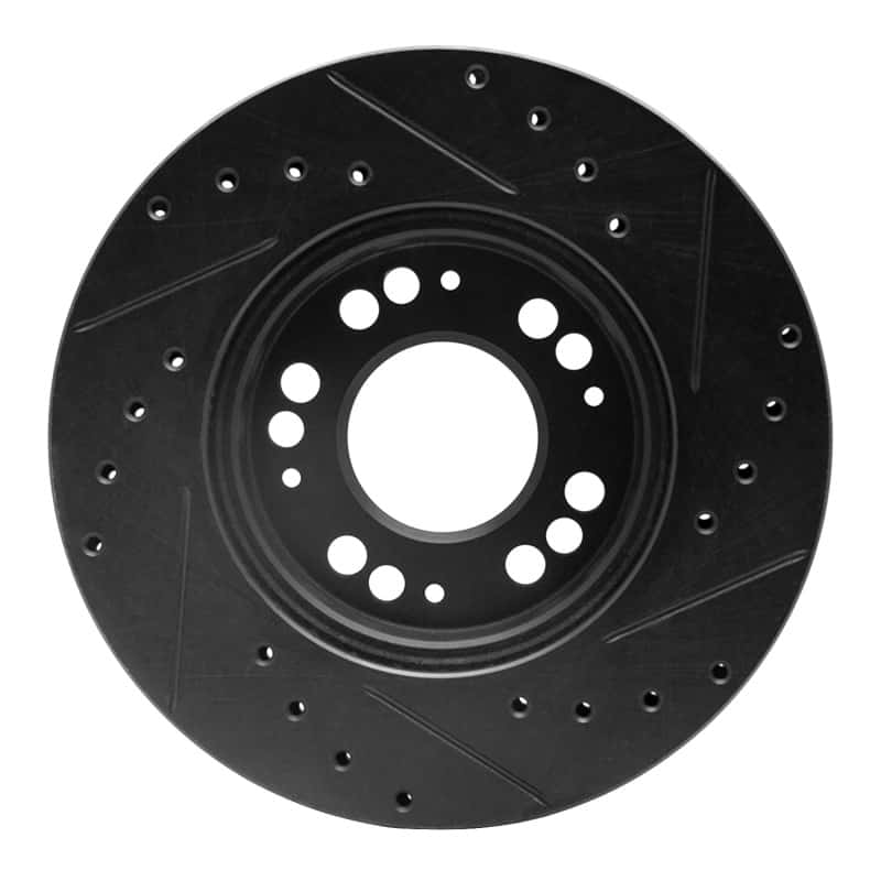 R1 Concepts — R1 91-04 Dodge STEALTH Front Left Drilled & Slotted Black Brake Rotor
R1 Brake Rotor Drill - view 5