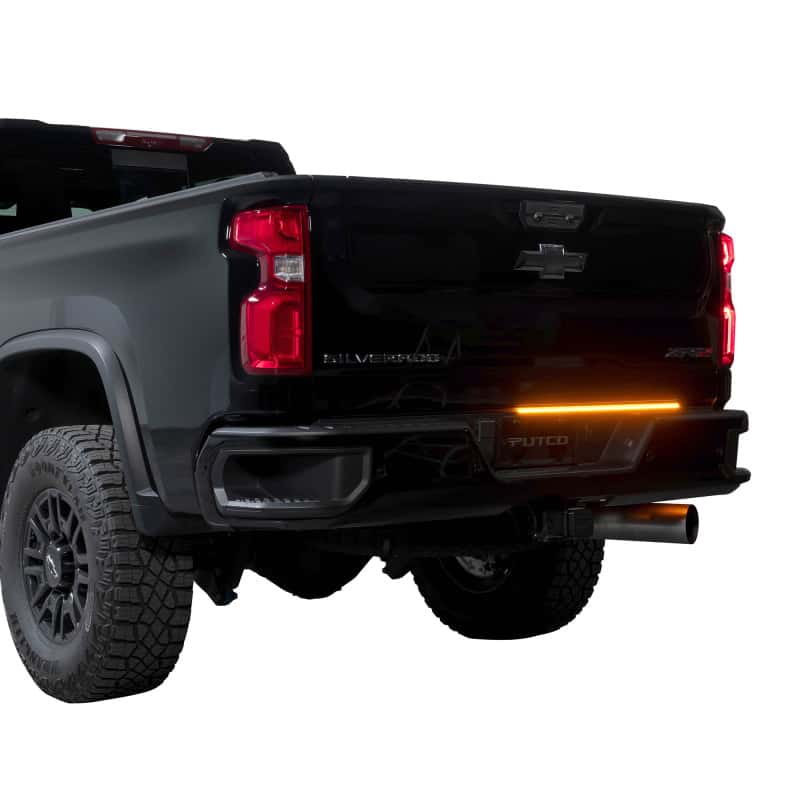 Putco — Putco 2024 Chevrolet Silverado HD/ GMC Sierra HD 60In Direct Fit Red Blade Kit Tailgate Bars - view 2