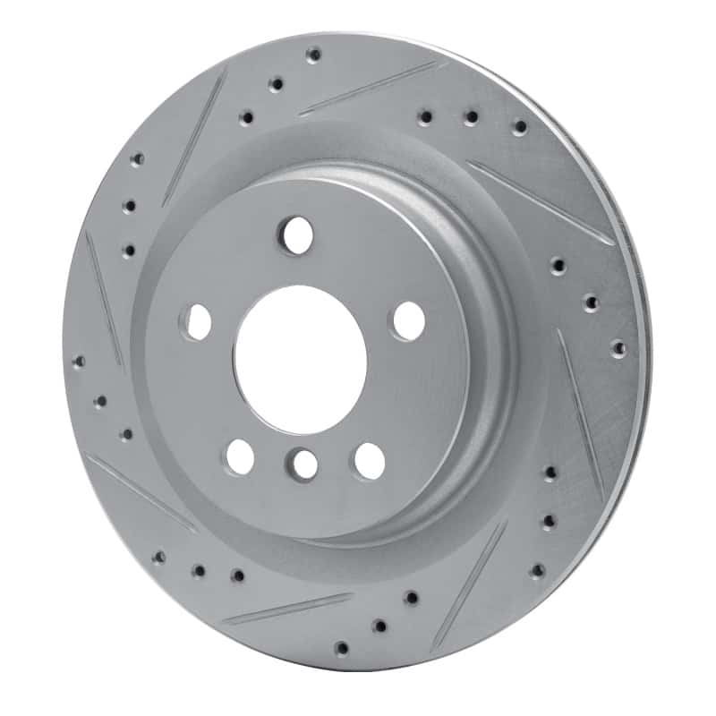 R1 Concepts — R1 16-26 BMW 228I Gran Coupe Rear Left Drilled & Slotted Silver Brake Rotor
R1 Brake Rotor Drill - view 2