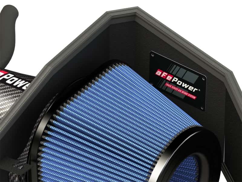 aFe — aFe MagnumFORCE Carbon Fiber Intake Stage-2 Pro 5R 11-17 Dodge Challenger/Charger SRT-8 V8 6.4L
Track Series Intake - view 4