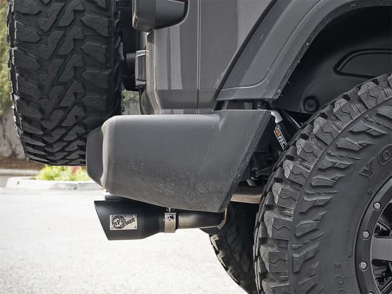 aFe — aFe Rebel Series 2.5in 409 SS Axle-Back Exhaust w/ Black Tips 2018+ Jeep Wrangler (JL) V6 3.6L
Axle-Back Exhaust - view 8