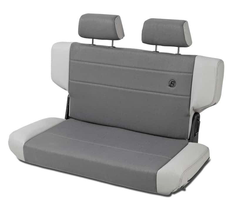 Bestop — Bestop N-Tumble Seat 97-06 Jeep Wrangler TJ Rear Trailmax Fold (Center Fabric Insert Charcoal/Gray)
Fold-N-Tumble Seat - view 1