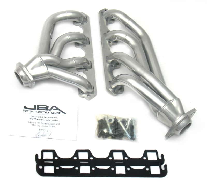 JBA — JBA 65-73 Ford Mustang 351W SBF 1-5/8in Primary Silver Ctd Mid Length Header
Exhaust Header - view 1