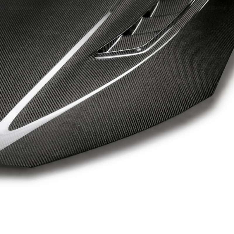 Seibon — Seibon 17-20 Honda Civic Type-R (FK8) TSII Style Carbon Fiber Hood - view 5