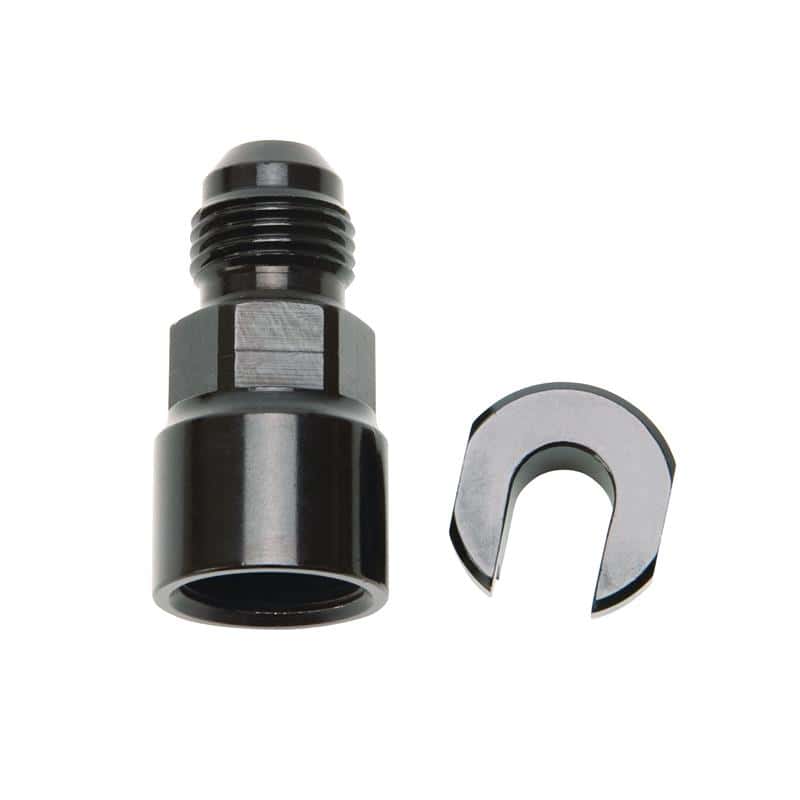 Russell — Russell Performance -6 AN Male to 5/16in SAE Quick-Disconnect Female (Black Single)
Adapter Fitting - view 3