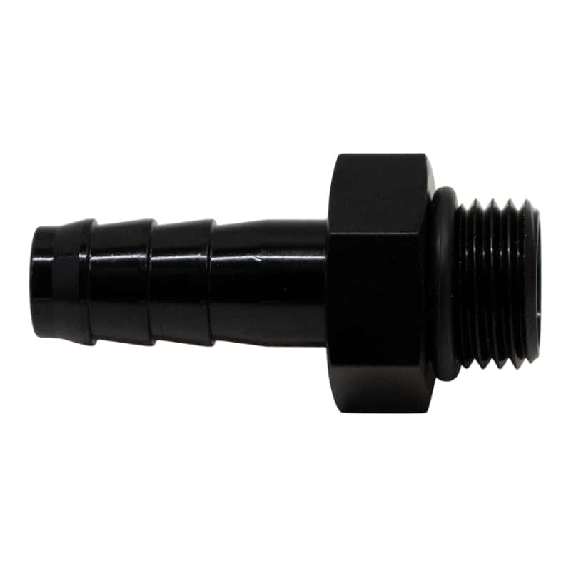 DeatschWerks — DeatschWerks 6AN ORB Male to 3/8in Male Triple Barb Fitting (Incl O-Ring) - Anodized Matte Black
Lines & Fittings - view 1
