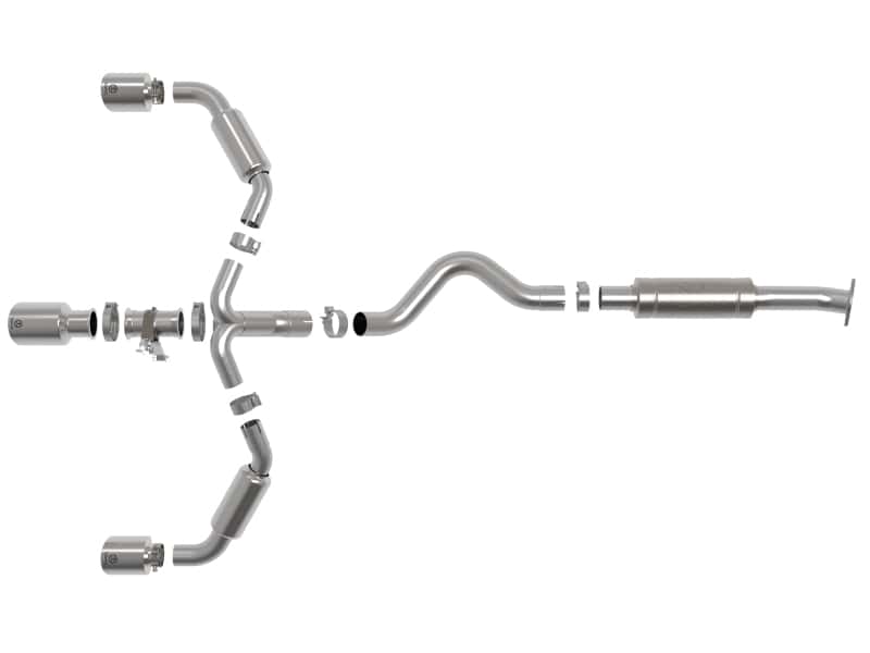 aFe — aFe 23-24 Toyota GR Corolla L3 1.6L (t) Gemini XV 3in to 2-1/2in Cat Back Exhaust w/ Polished Tips
Cat-Back Exhaust - view 3