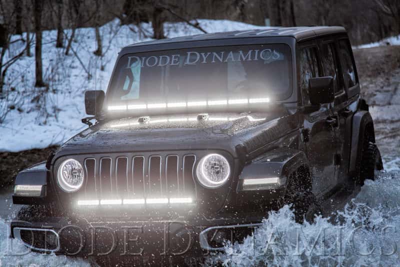 Diode Dynamics — Diode Dynamics 18-21 Jeep JL Wrangler/Gladiator SS30 Bumper Bracket Kit - view 7