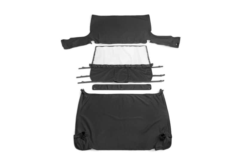 Rampage — Rampage 1997-2002 Jeep Wrangler(TJ) Cab Soft Top And Tonneau Cover - Black Denim
Top-Soft - view 2