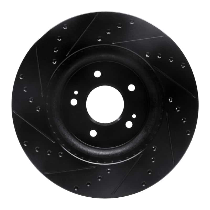 R1 Concepts — R1 18-23 Genesis G70 Front Right Drilled & Slotted Black Brake Rotor
R1 Brake Rotor Drill - view 5