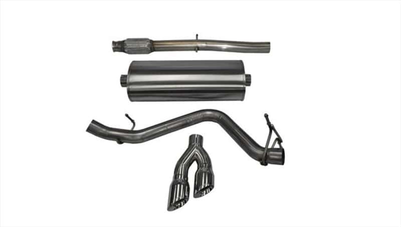 CORSA Performance — Corsa 2014-2019 Chevy Silverado 1500 5.3L V8 CC / SB 3in Single Side Exit Touring Cat-Back Exhaust
Exhaust - view 1