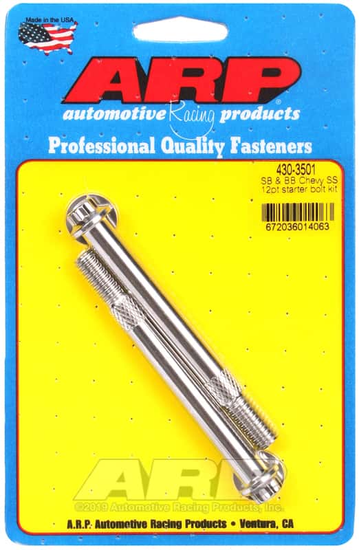 ARP — ARP SB and BB Chevy 3/8 12pt SS Pro Stock and Hi-Torque Starter Bolt Kit - view 1