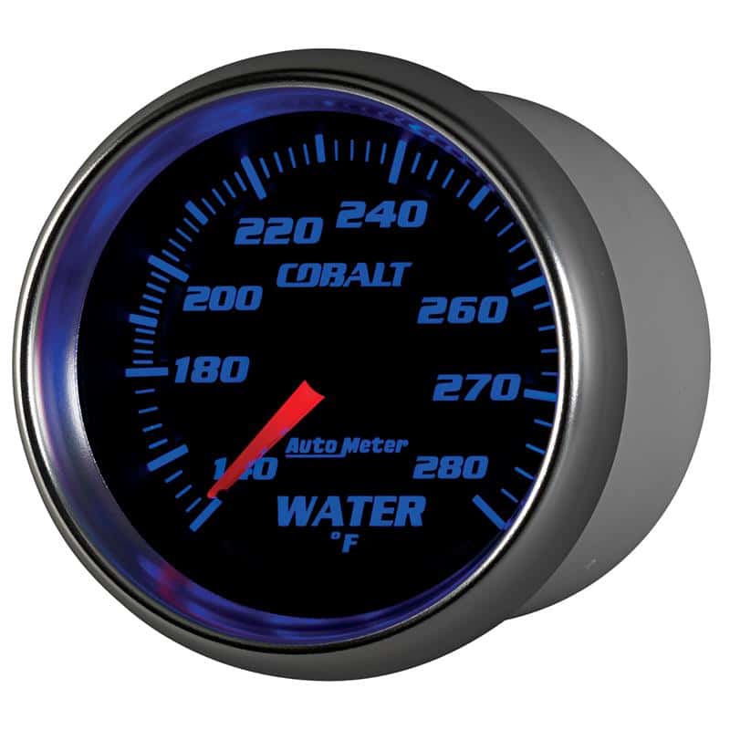 AutoMeter — Autometer Cobalt 66.7mm 140-280 degree F. Water Temperature Gauge
GA 2.6" WT 280F M CB - view 4