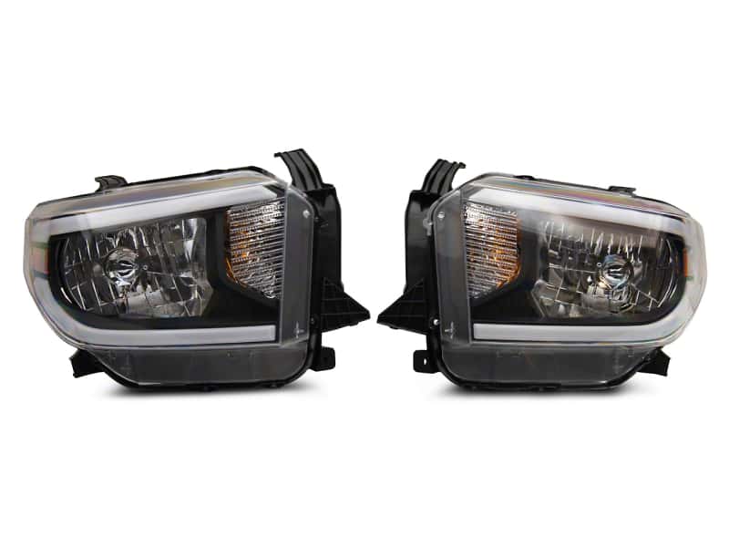 Raxiom — Raxiom 14-21 Toyota Tundra Axial Series Headlights w/ SEQL LED Bar- Blk Housing (Clear Lens)
Headlights - view 1