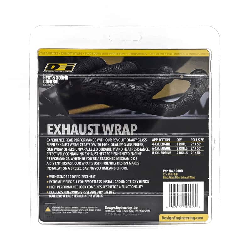 DEI — DEI Exhaust Wrap 2in x 50ft - Black
Exhaust Wrap Kit - view 5