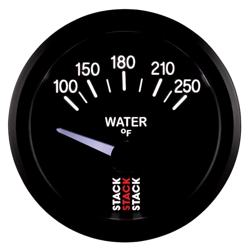 AutoMeter — Autometer Stack 52mm 100-250 Deg F 1/8in NPTF Electric Water Temp Gauge - Black
Ga WTmp Elec Bk 250F - view 4