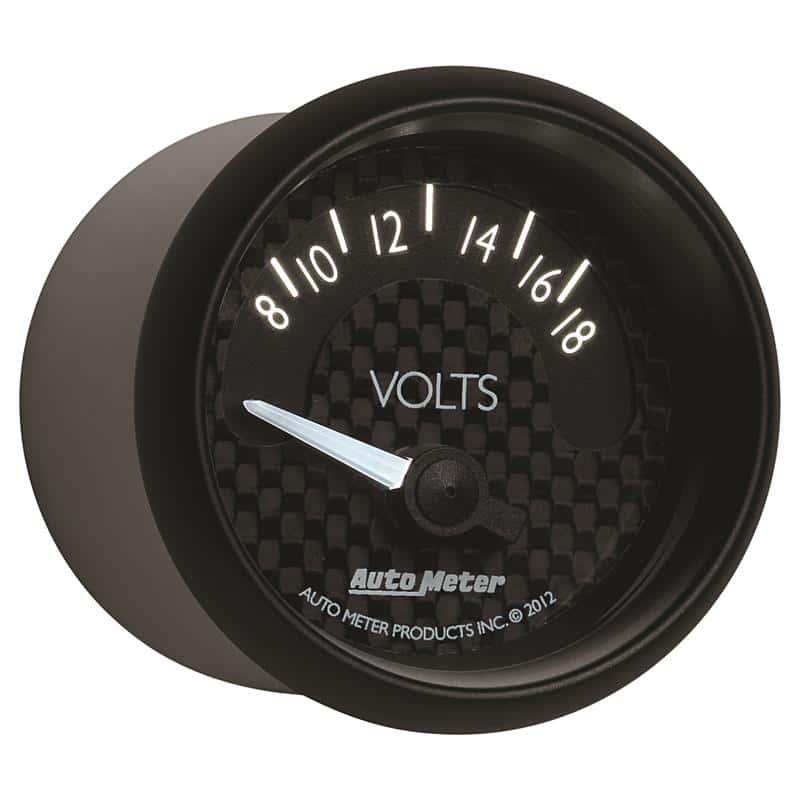 AutoMeter — Autometer GT Series 52mm Short Sweep Electronic 8-18 Volts Voltmeter
2-1/16" VOLTMETER, 8 - view 6