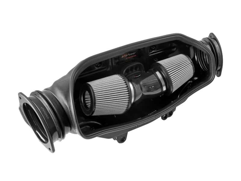 aFe — aFe 2020 Corvette C8 Track Series Carbon Fiber Cold Air Intake System With Pro DRY S Filters
Track Series Intake  - view 4