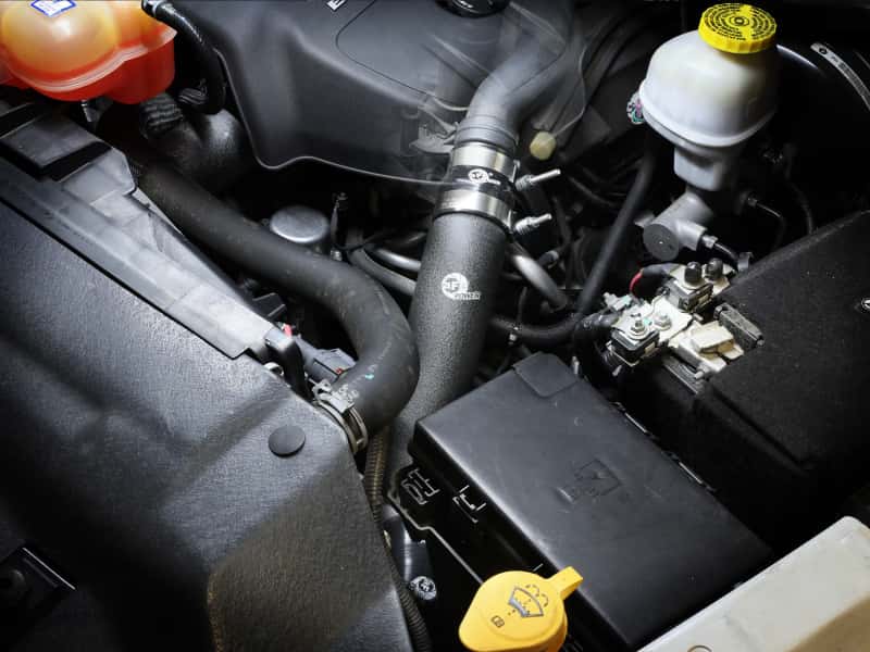aFe — aFe 16-19 RAM 1500 V6 3.0L (TD) BladeRunner 3in Aluminum Hot Charge Pipe - Black
Hot Charge Pipe - view 7