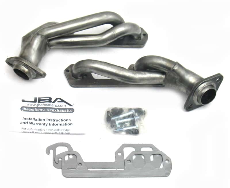 JBA — JBA 96-03 Dodge Truck 3.9L V6 1-1/2in Primary Raw 409SS Cat4Ward Header
Exhaust Header - view 1