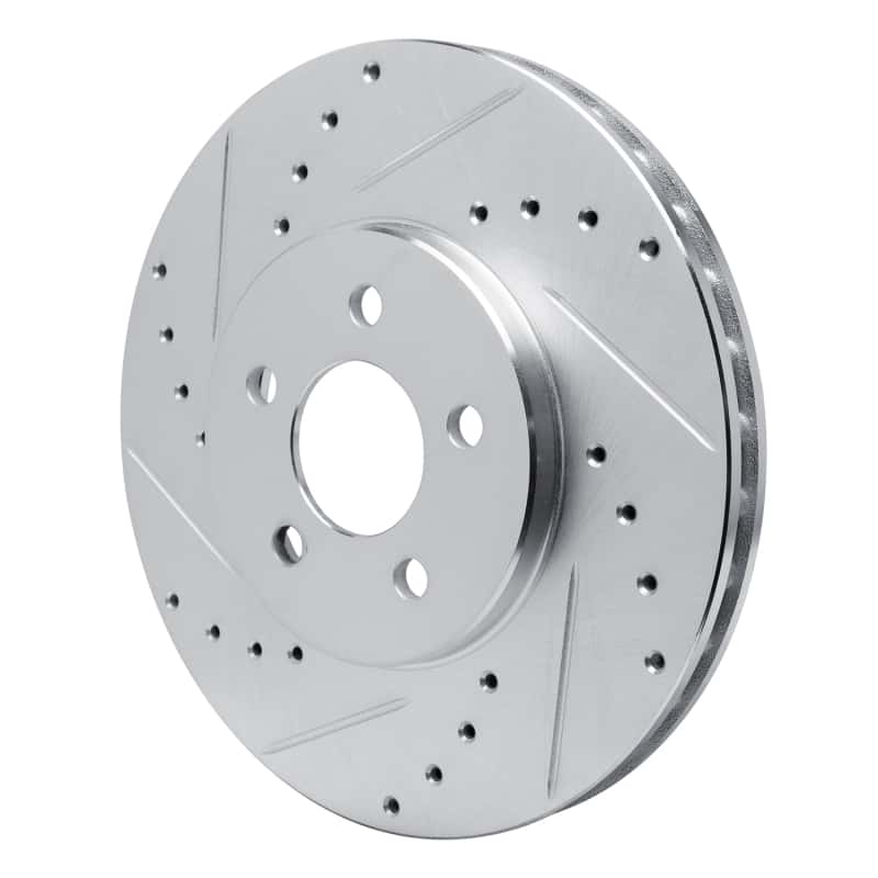 R1 Concepts — R1 89-95 Chrysler LeBaron Front Left Drilled & Slotted Silver Brake Rotor
R1 Brake Rotor Drill - view 2