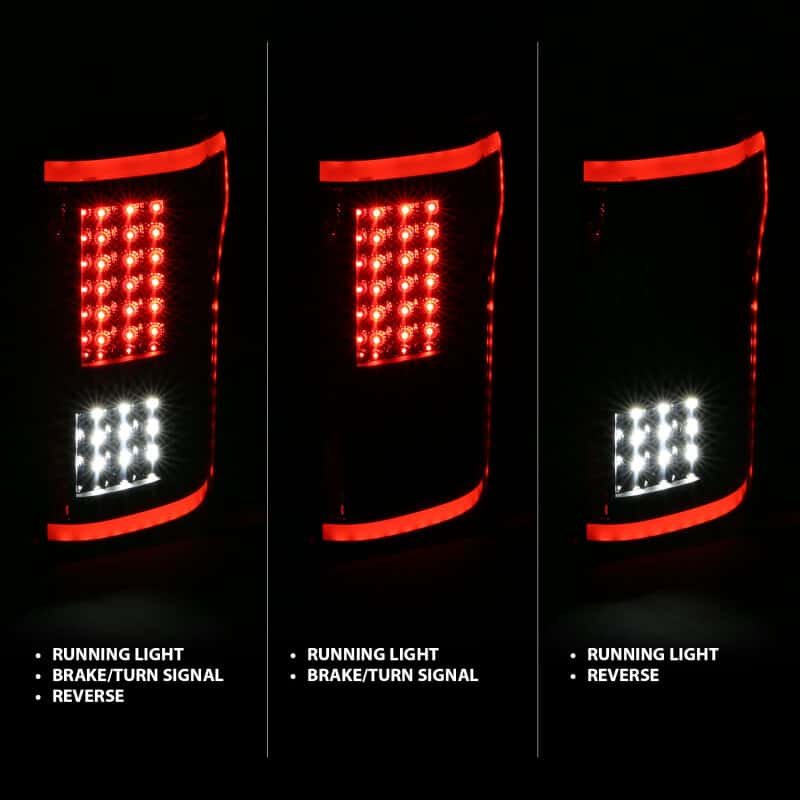 ANZO — ANZO 2015-2017 Ford F-150 LED Taillights Black
Tail Light Set
LED Taillights - view 2