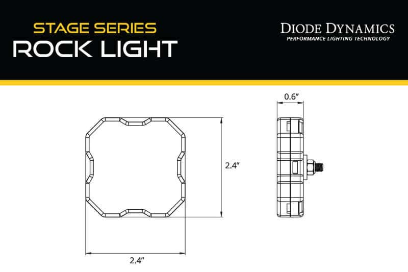 Diode Dynamics — Diode Dynamics Stage Series SXS Rock Light Installer Kit - RGBW M8 (8-pack) - view 13