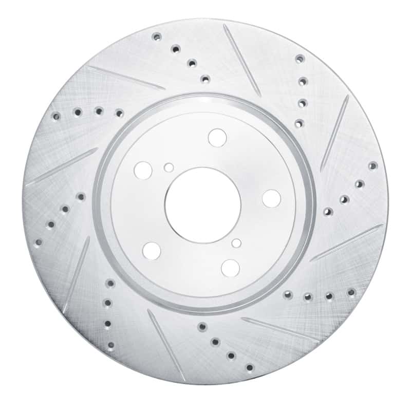 R1 Concepts — R1 01-06 Lexus LS430 Front Right Drilled & Slotted Silver Brake Rotor
R1 Brake Rotor Drill - view 1