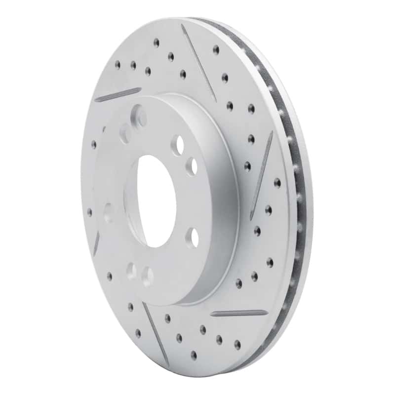 R1 Concepts — R1 87-93 Mercedes-Benz 190D Front Right Drilled & Slotted Geo-Carbon Rotor - view 2
